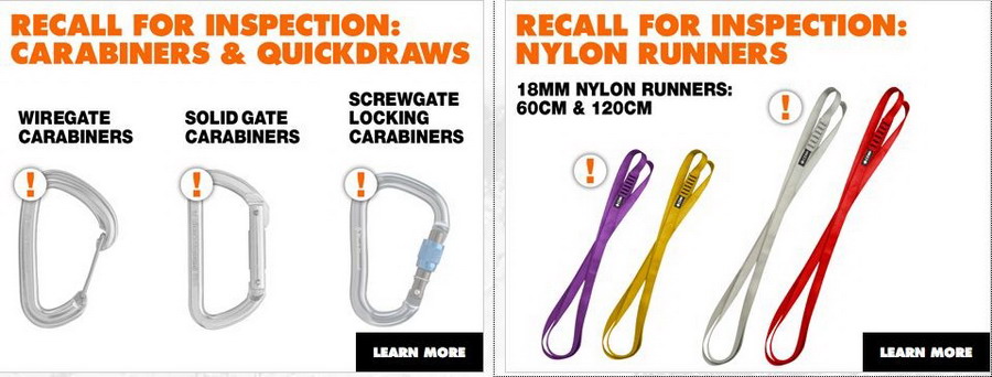 Компания Black Diamond объявила об отзыве большого ряда снаряжения